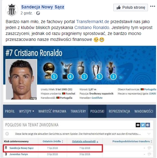 Jednak nie Juventus :D